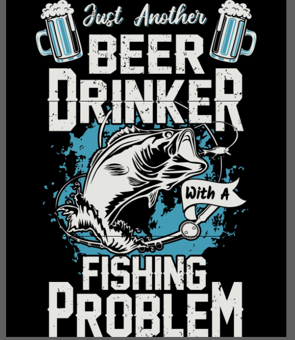 8-003 Fishing - Beer Drinker with Fishing Problem