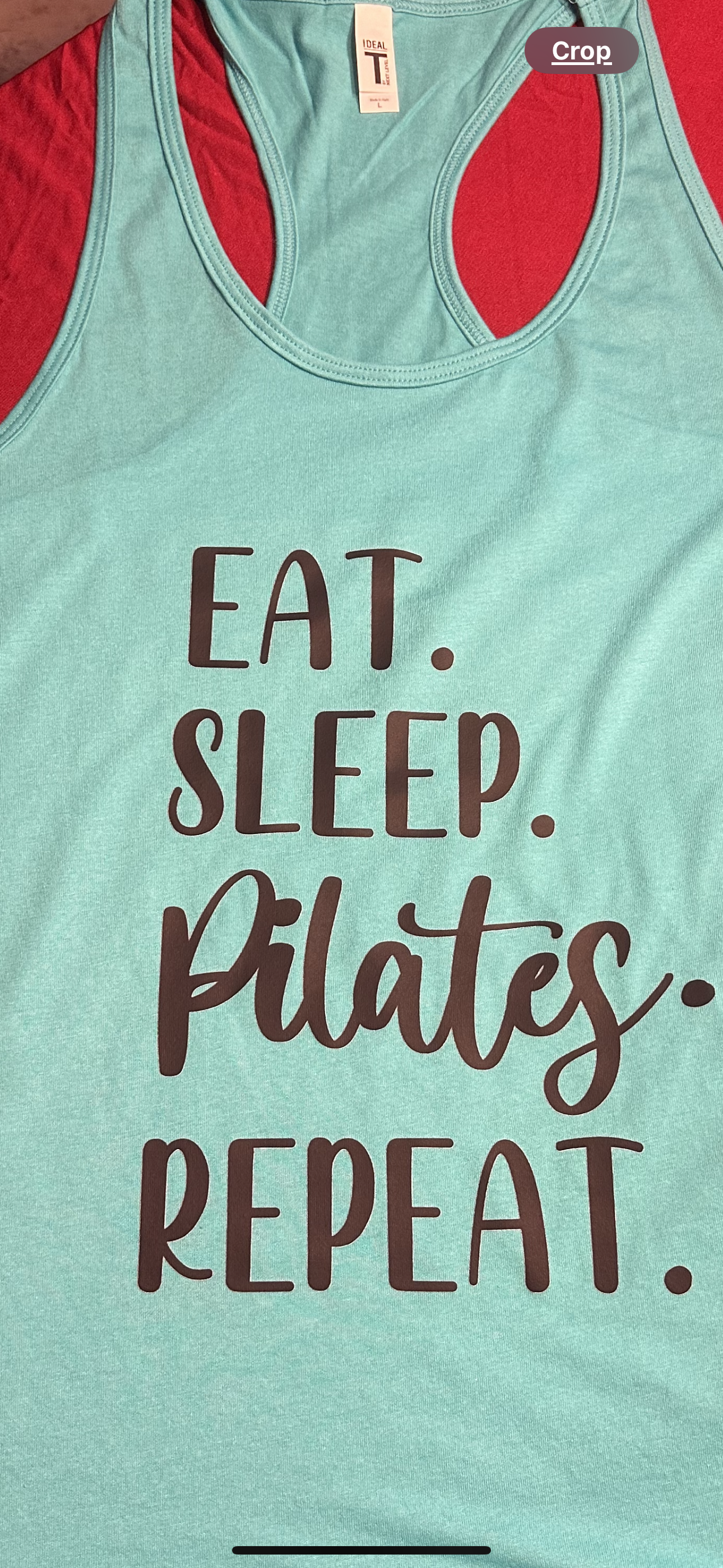 Pilates - Eat Sleep Pilates Repeat Racerback Tank